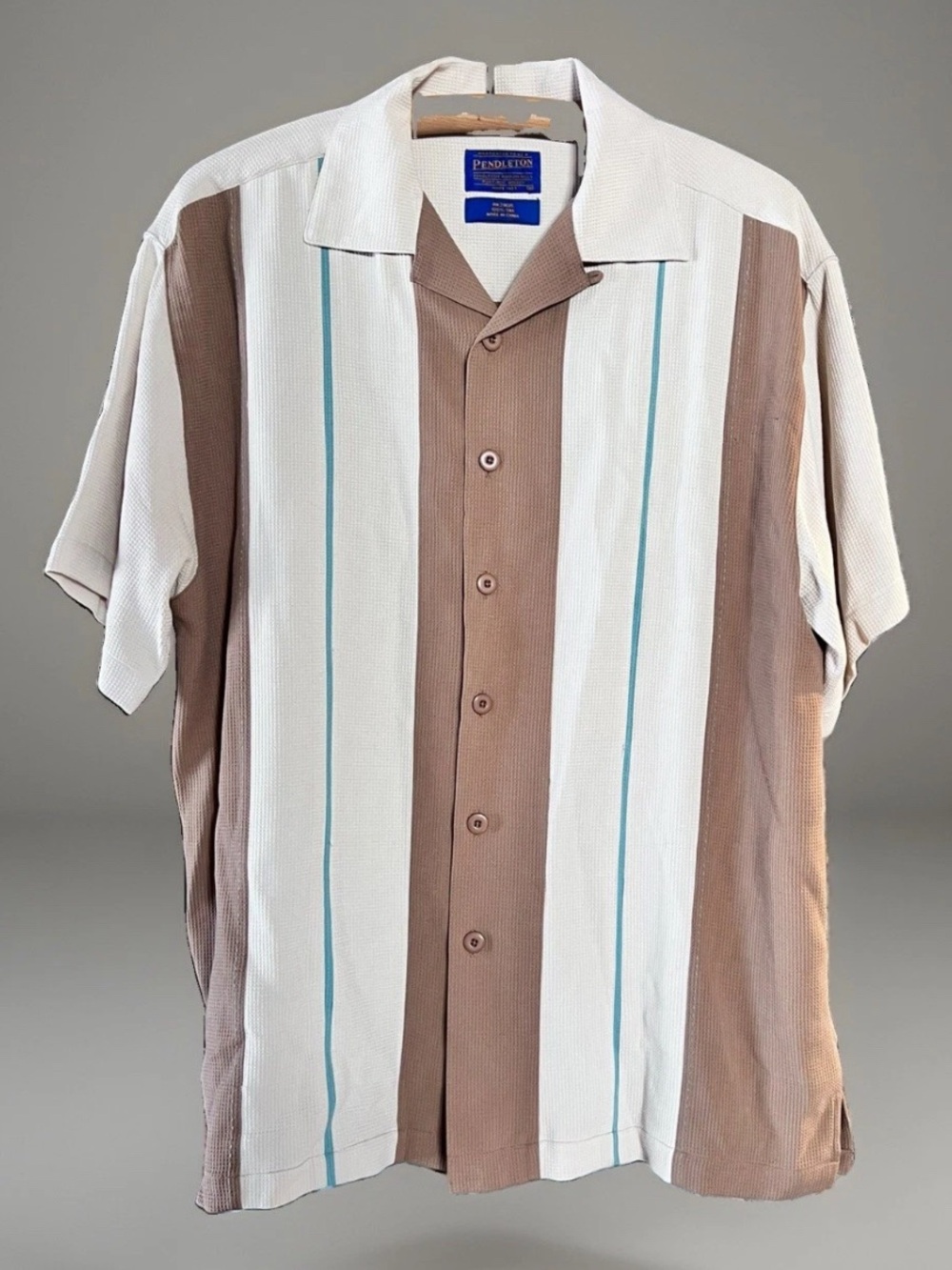 Pendleton Silk Bowling Shirt Men’s M Soprano Camp Shirt Vintage Luxury 90s Retro